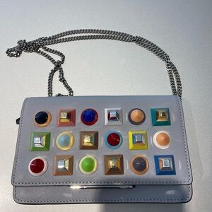 Studded Multicolor Leather Purse - Women